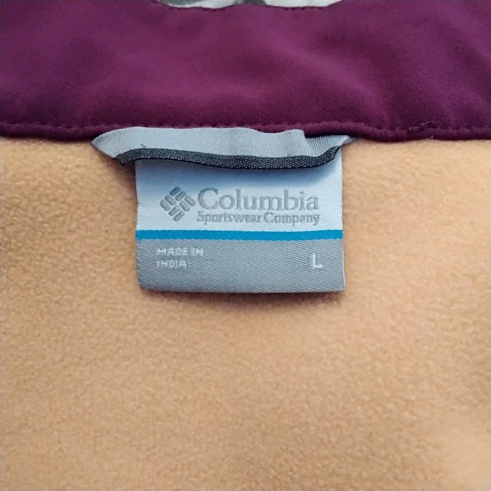 Girls Columbia Purple & Peach Full-zip Jacket - L